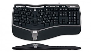 This is a photo of Microsoft's Standard Ergonomic Keyboard
