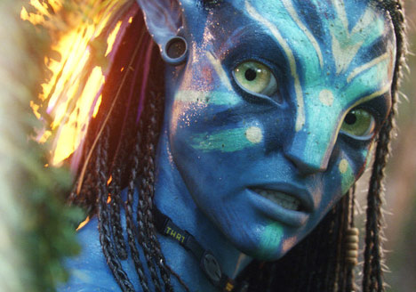 One of the Navi from Avatar looking intense