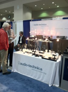 Audio technica Shows off their gear at the 2012 GV Expo.