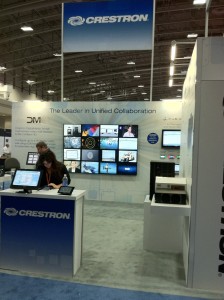 Crestron display showed off their top of the line switchers, converters and netowrking solutions.