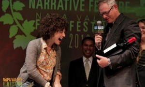 Film festival awards Giving out awards at the Napa Valley Film Festival