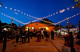 Front porch film festival Attendees on the front porch at the Napa Valley Film Festival